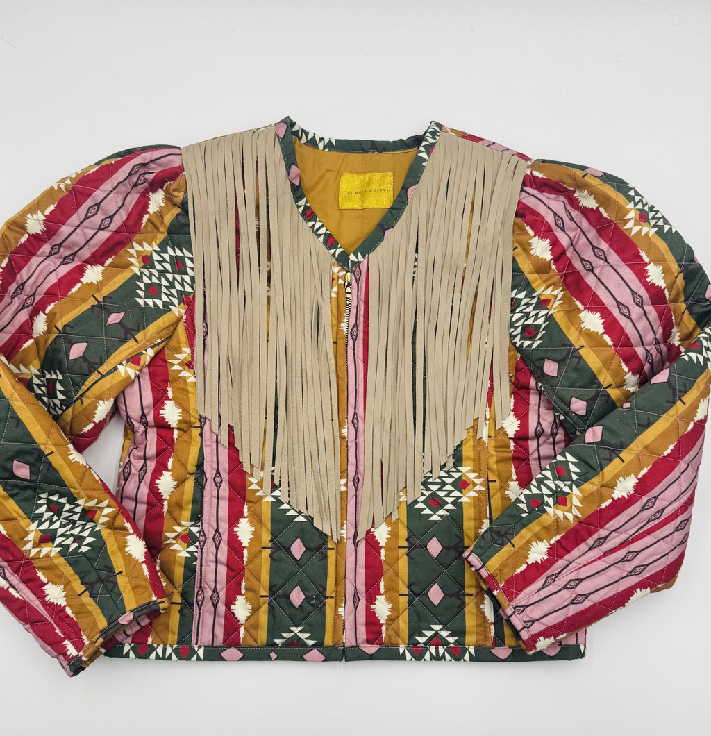 Fringed Quilted Jacket