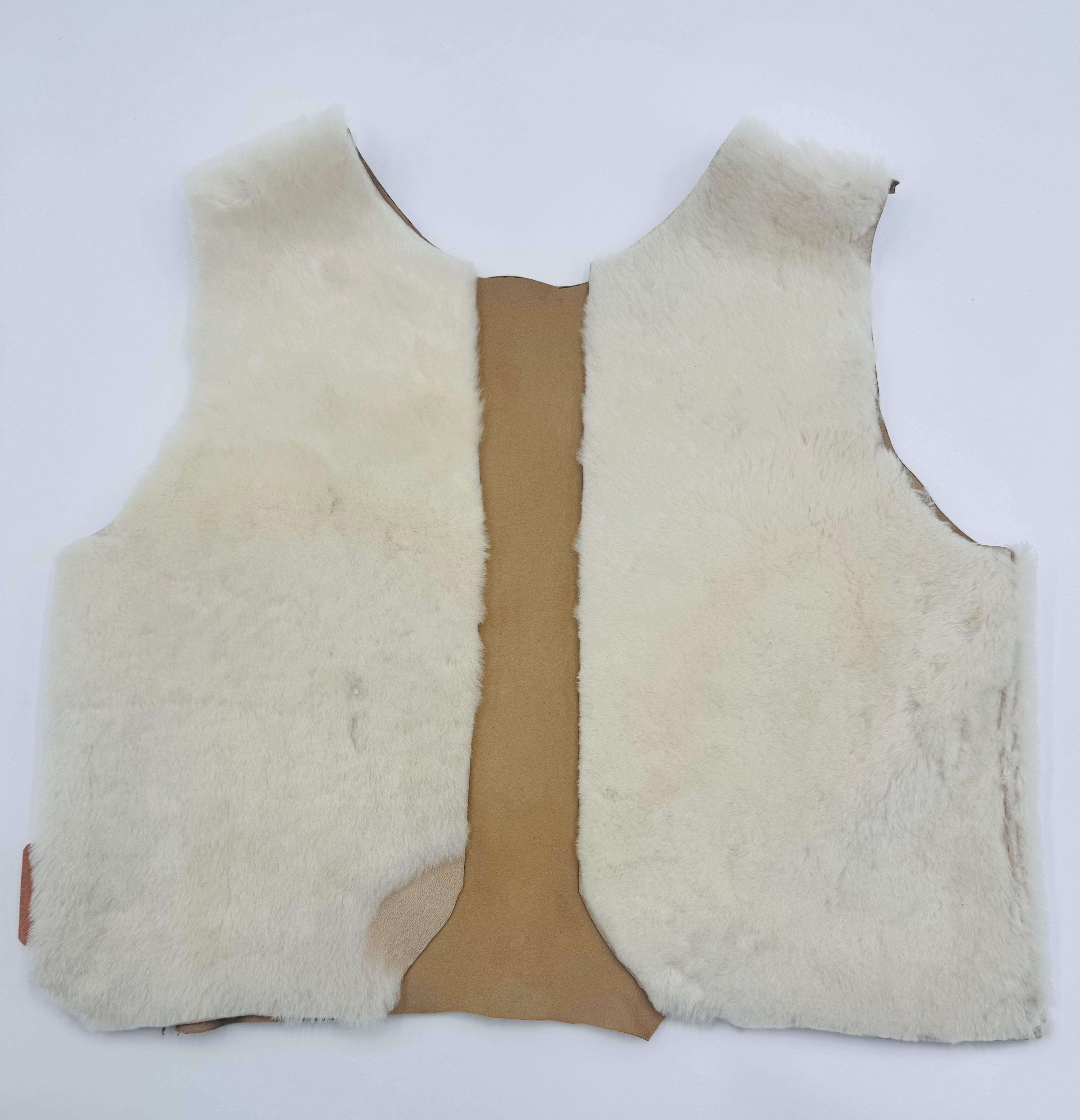 Shearling Vests - Open Front