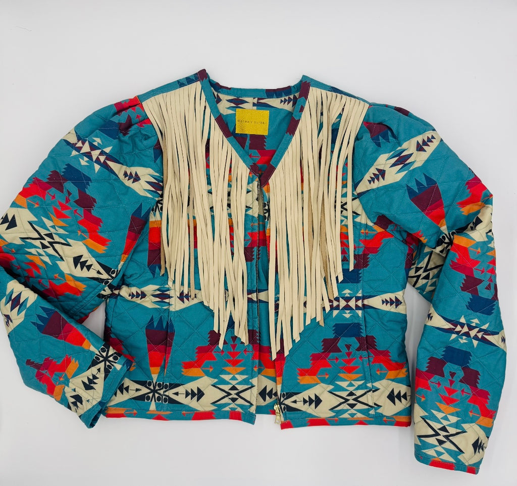 Fringed Quilted Jacket