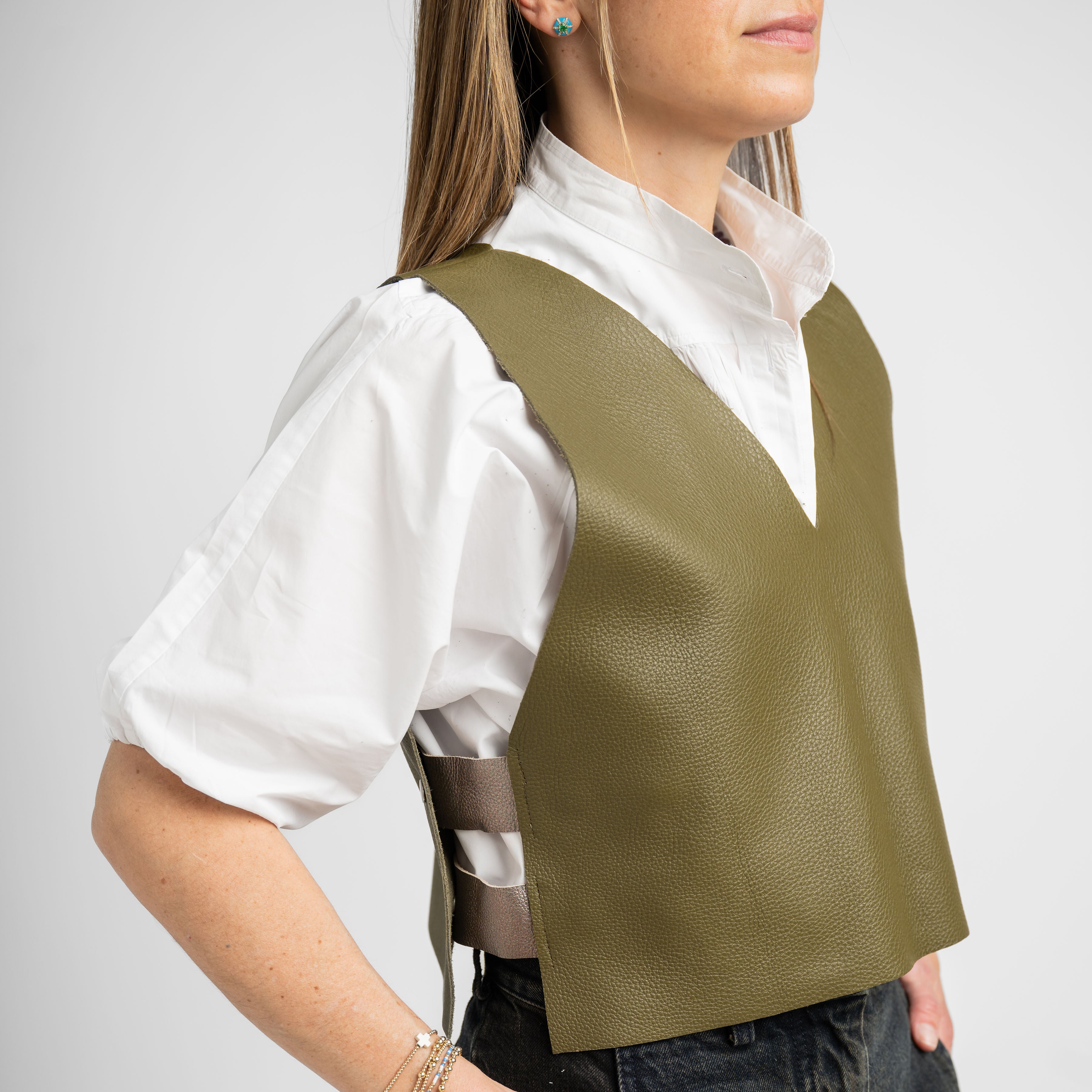 Leather Vests - Closed Front
