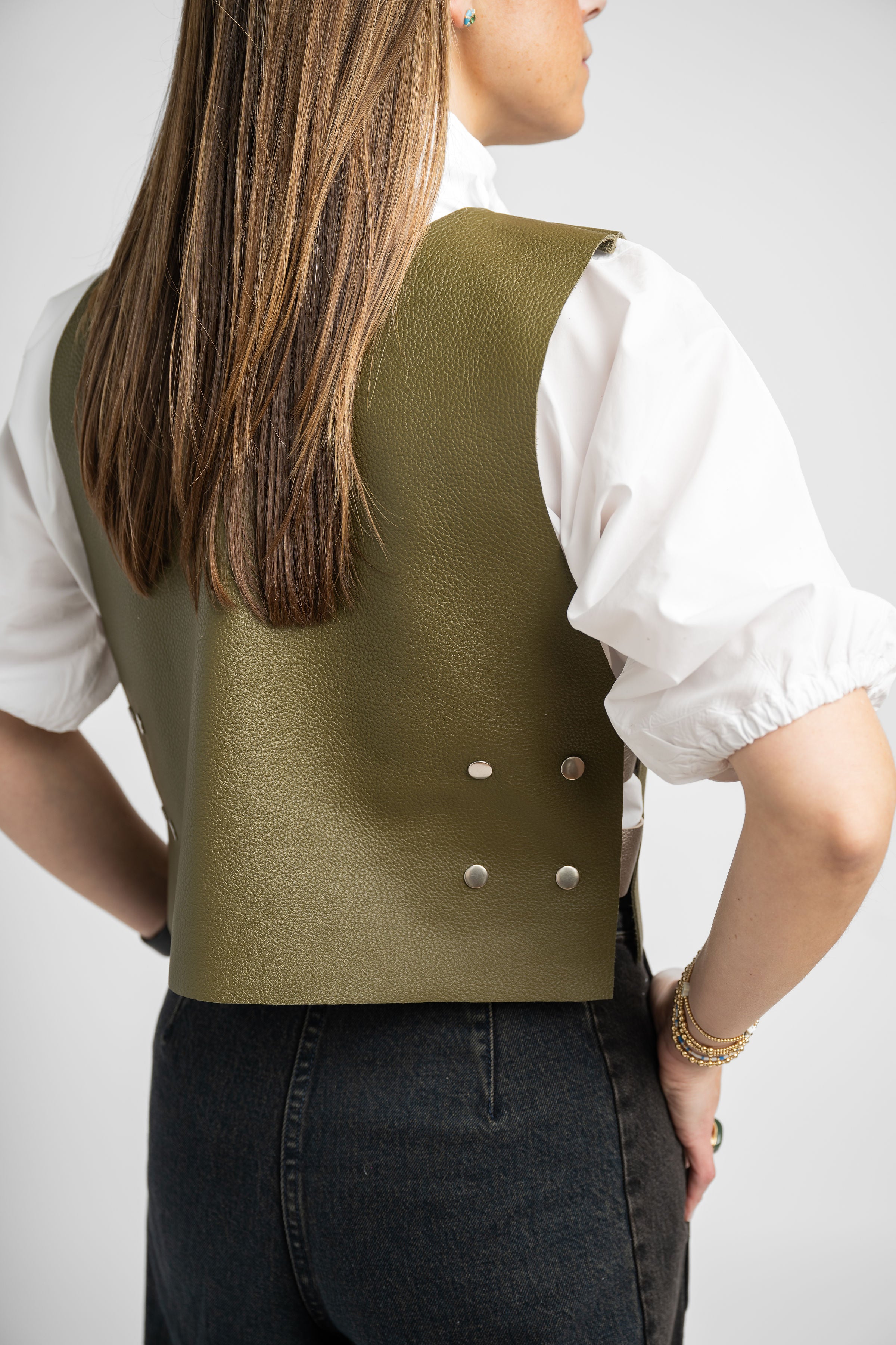 Leather Vests - Closed Front