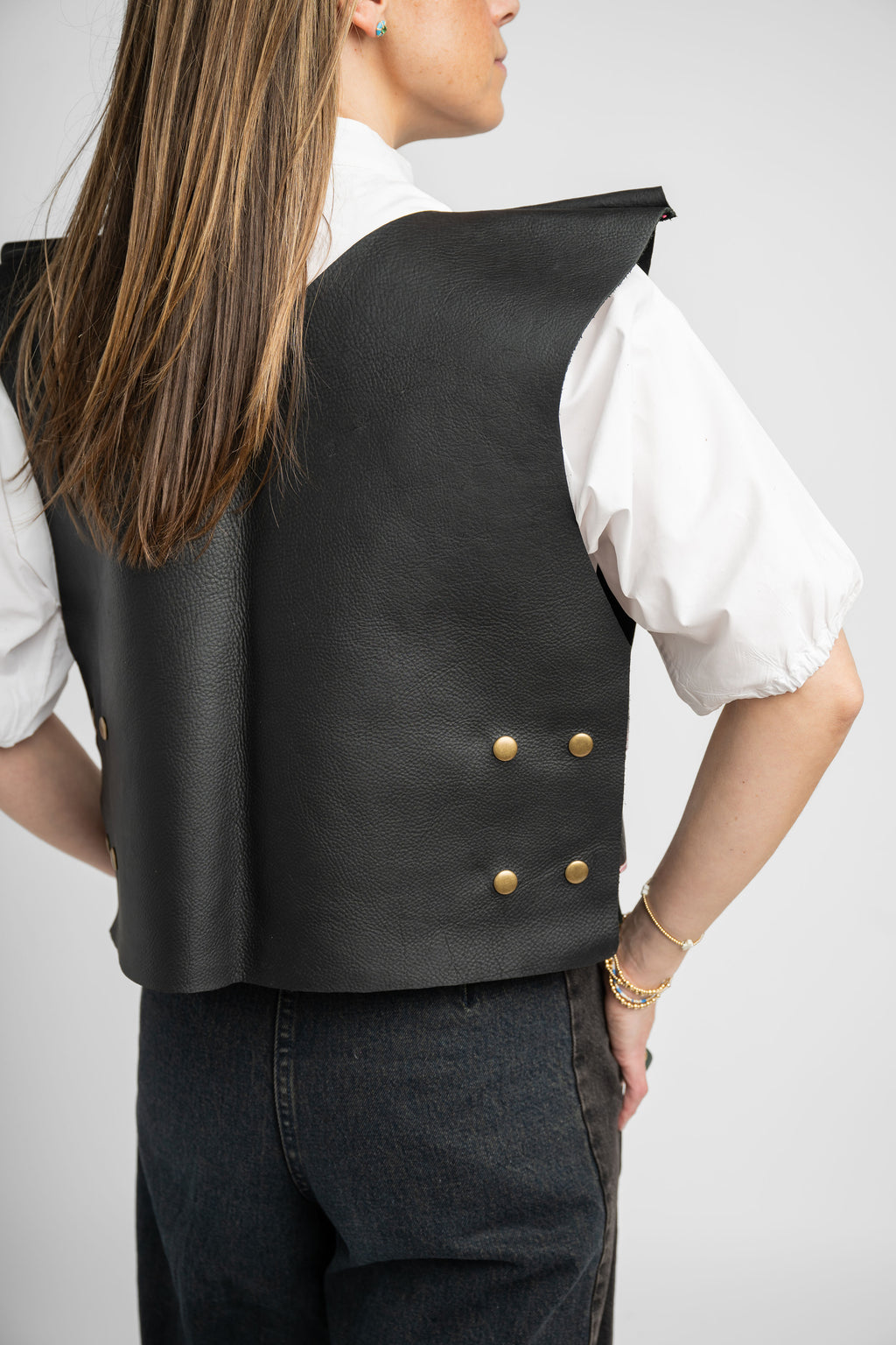 Leather Vests - Open Front