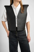 Leather Vests - Open Front