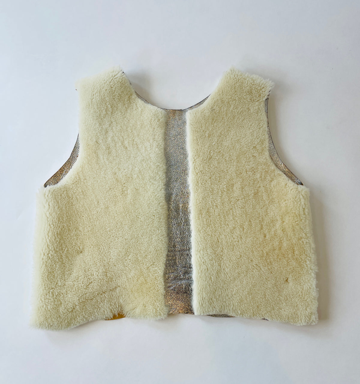 Shearling Vests - Open Front
